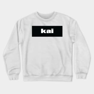 Kai My Name Is Kai Crewneck Sweatshirt